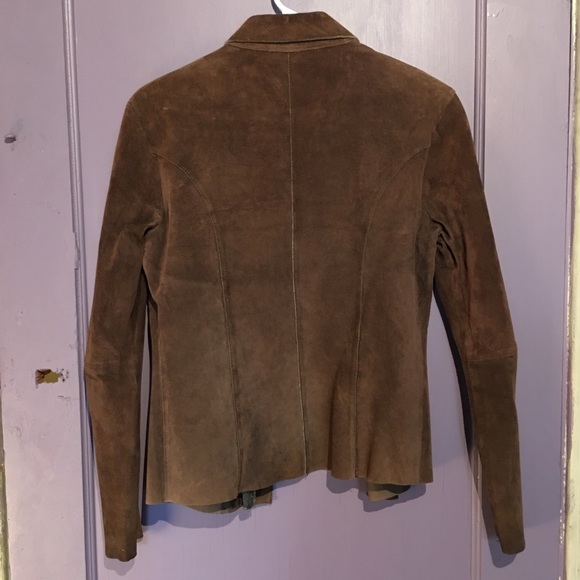 Vintage real leather suede jacket - Picture 3 of 4